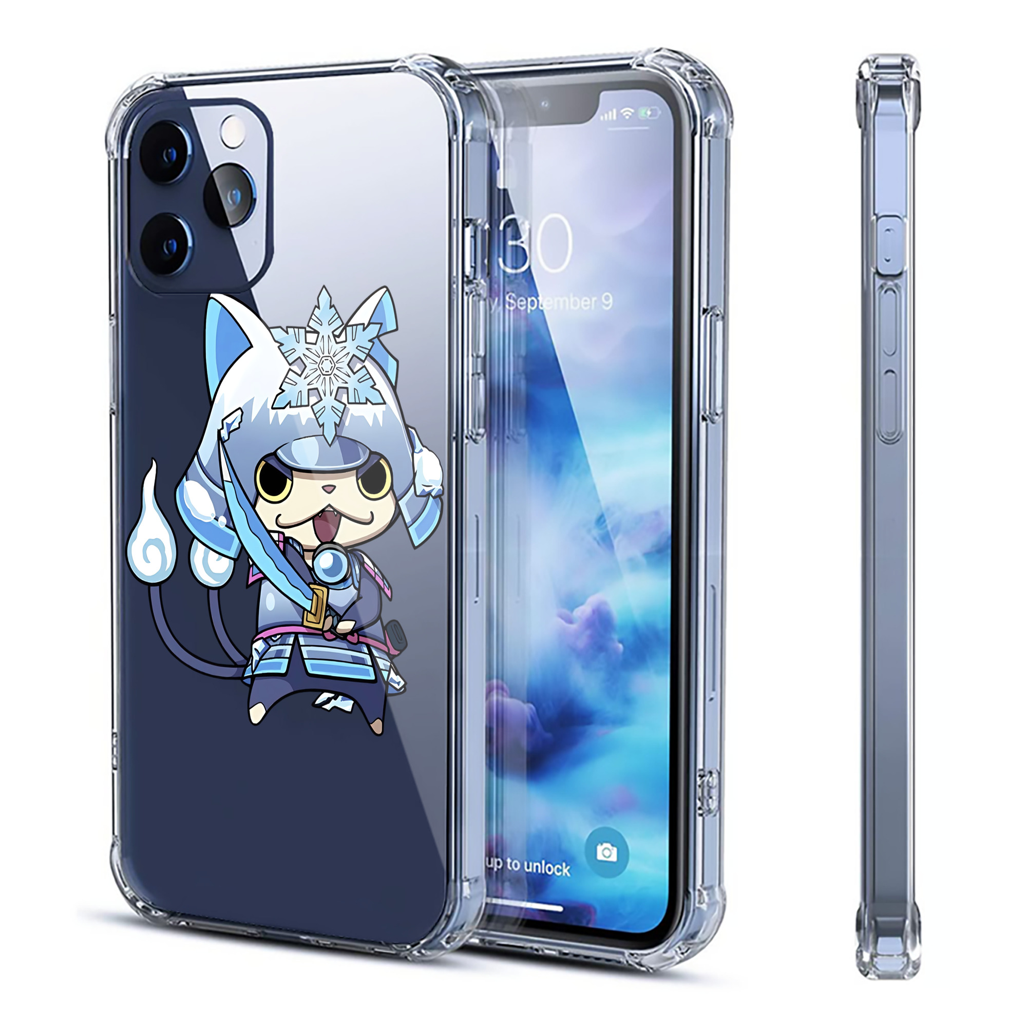 （画像用） 妖怪ウォッチ Yo-kai Watch 【iPhone 12シリーズ対応】透明スマホケース（クリアソフトケース）